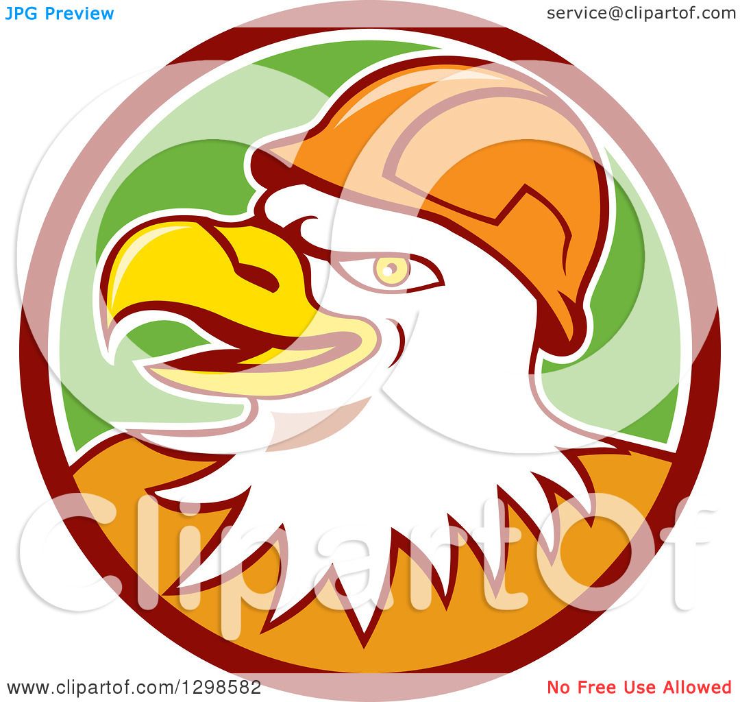 1080x1024 Clipart Of Cartoon Bald Eagle Construction Worker Wearing