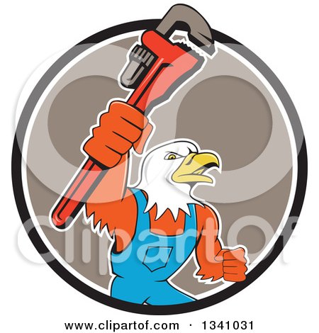 450x470 Clipart Of A Retro Bald Eagle Landing In An American Flag Circle
