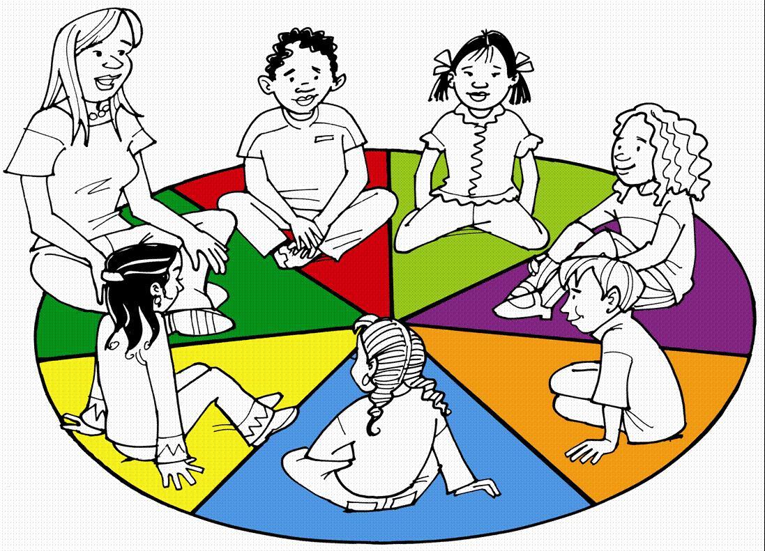 1097x791 Circle Time Children Sitting In A Circle Clipart