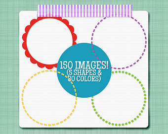 340x270 Circle Clip Art Etsy