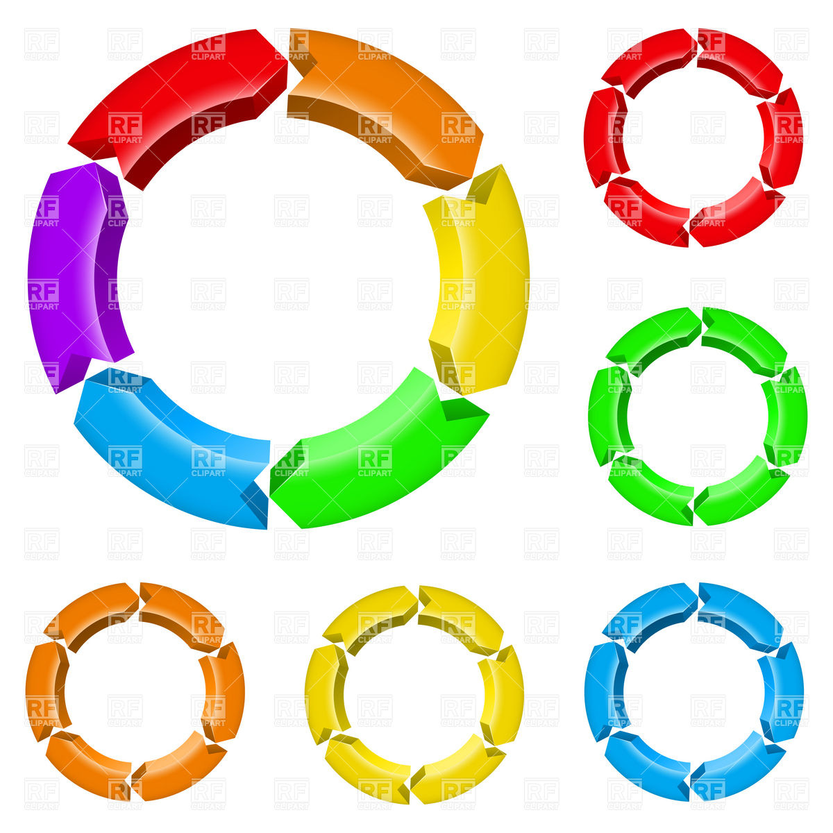 1200x1200 Circulating Arrow Circles Royalty Free Vector Clip Art Image
