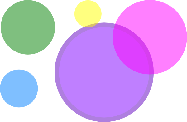 600x391 Colored Circles Png, Svg Clip Art For Web