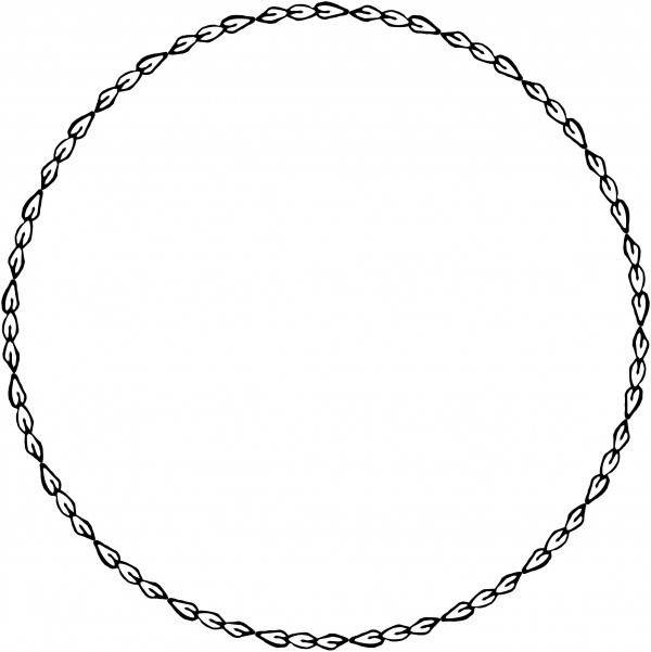 600x601 Vintage Floral Wreath Borders Clip Art Image Collection