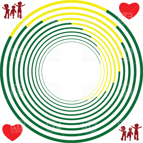 480x480 Abstract Circles Royalty Free Vector Clip Art Image