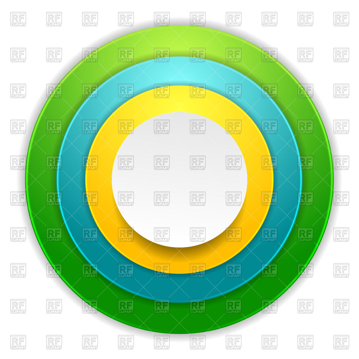 1200x1200 Bright Colorful Circles Royalty Free Vector Clip Art Image