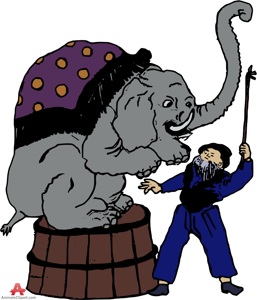 856x999 Elephant Training In Circus Free Clipart Design Download