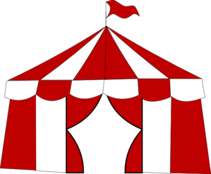 299x246 Red Circus Tent Clip Art