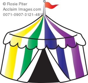 300x282 Clip Art Illustration Of A Circus Tent