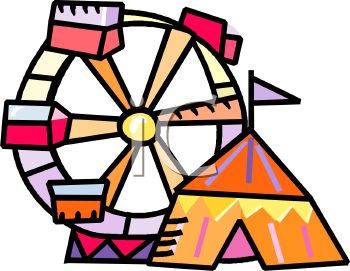 350x271 Circus Big Top And Ferris Wheel