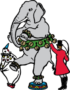 234x299 Circus Elephant Clip Art