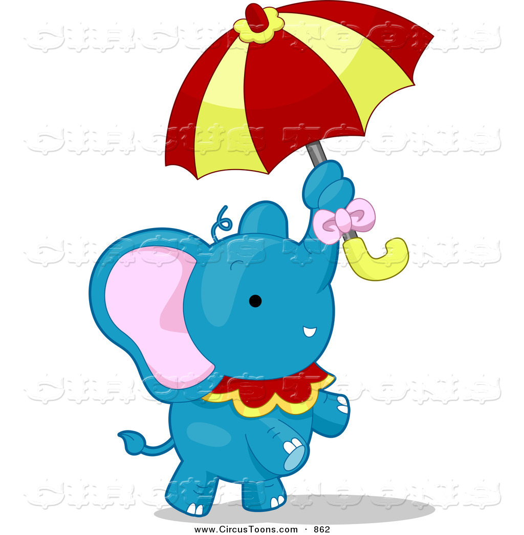 1024x1044 Circus Clipart Of A Blue Talented Elephant Standing