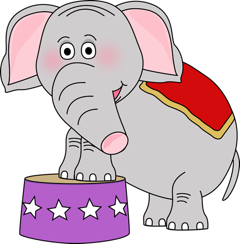 492x500 Circus Elephant Clip Art