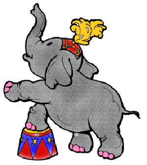 300x337 Circus Elephant Clipart