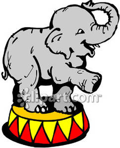 242x300 Elephant Clipart Circus