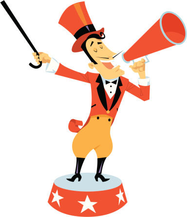 384x446 Circus Ringmaster Clipart