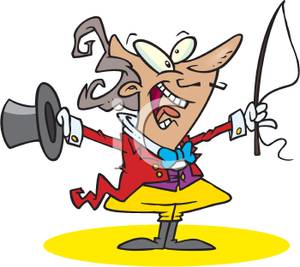 300x267 Art Image A Circus Ringmaster With A Top Hat And Whip