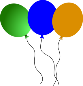 288x299 Circus Balloons Clip Art