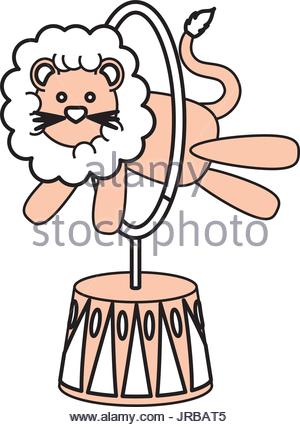 300x427 Circus Lion Cartoon Stock Vector Art Amp Illustration, Vector Image