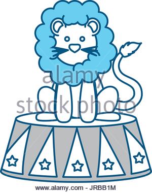 300x380 Lion Circus Cartoon Stock Vector Art Amp Illustration, Vector Image