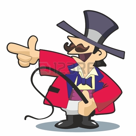 450x450 Traditional Circus Ringmaster In Red Jacket And Top Hat