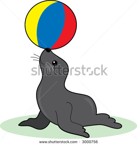 444x470 Ball Clipart Seal