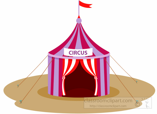 550x400 Circus Clipart Circus Tent With Flag Clipart