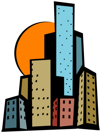 333x438 City Buildings Clip Art Cliparts