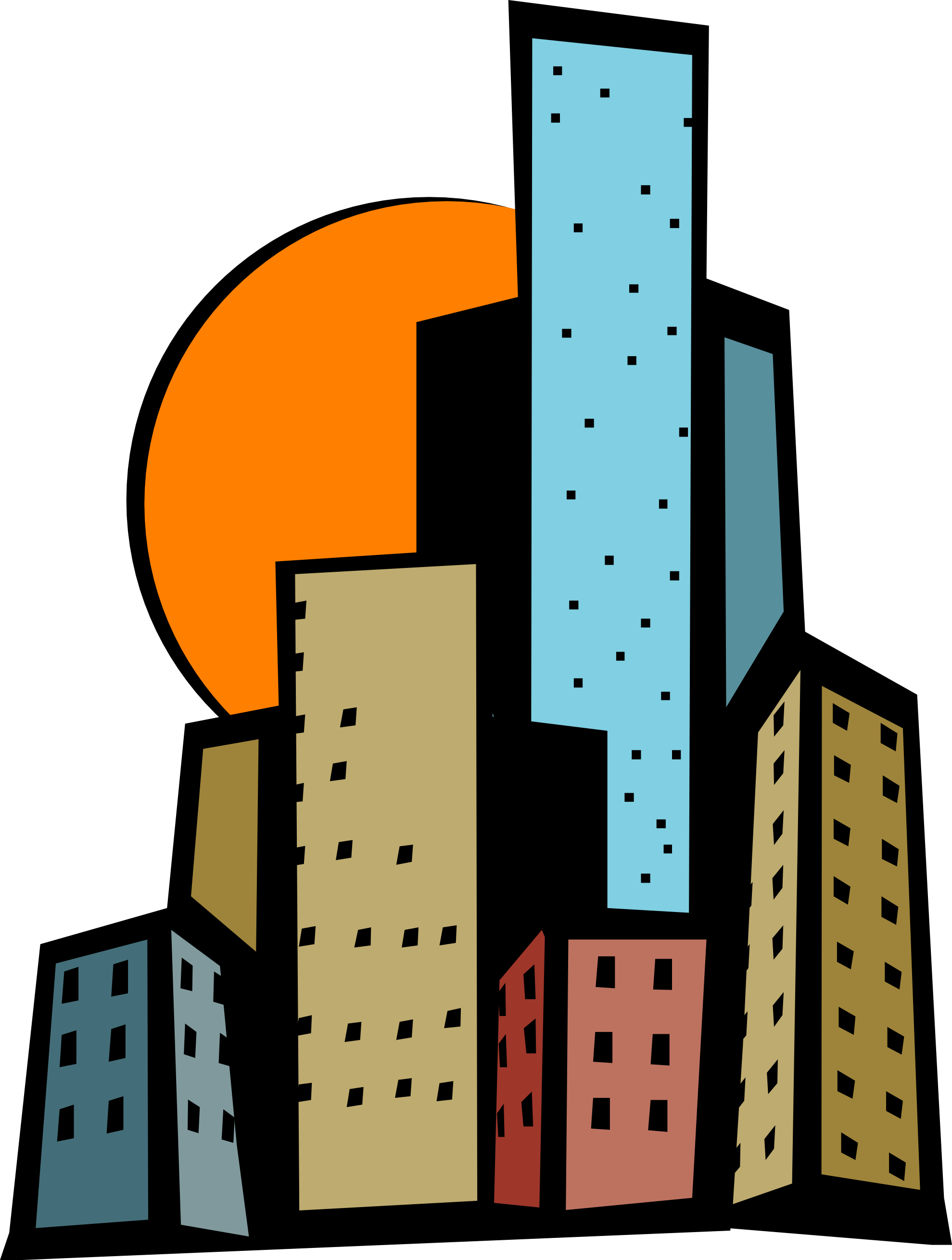 1979x2618 City Clipart Animated