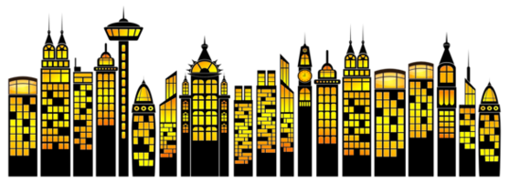 557x200 Cityscape Clipart