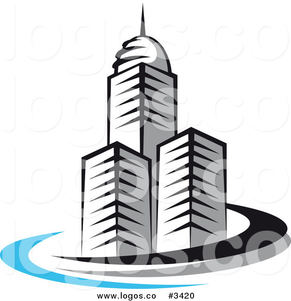 600x620 City Clipart Building Logo