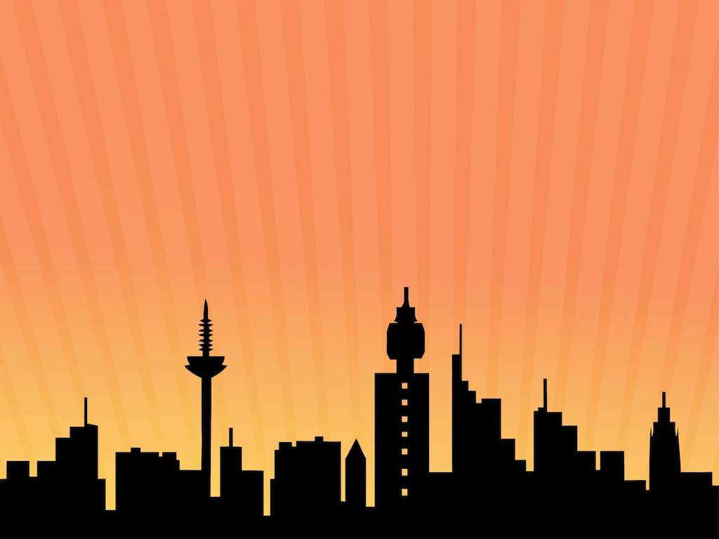 1024x768 Cityscape Clipart Tall Building