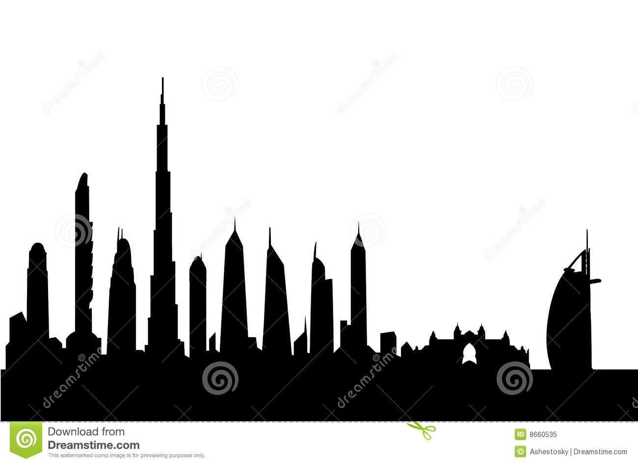 1300x948 Dubai City Clipart