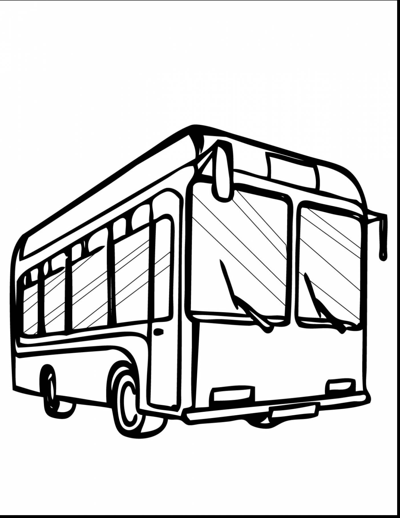 1402x1815 Unbelievable Bus Clip Art Black And White With Bus Coloring Page