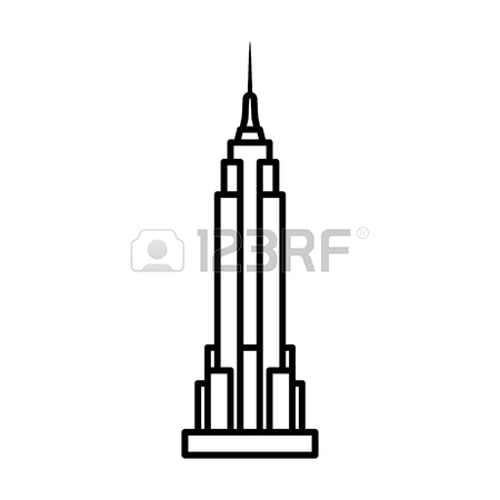 450x450 Empire State Building In New York City Line Art Icon For Apps