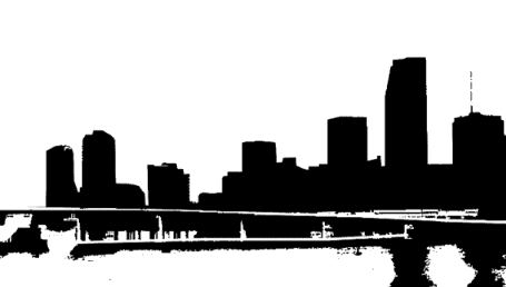 455x258 Miami Clipart City Skyline