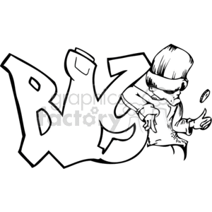 300x300 Royalty Free Graffiti 075b111606 372345 Clip Art Images