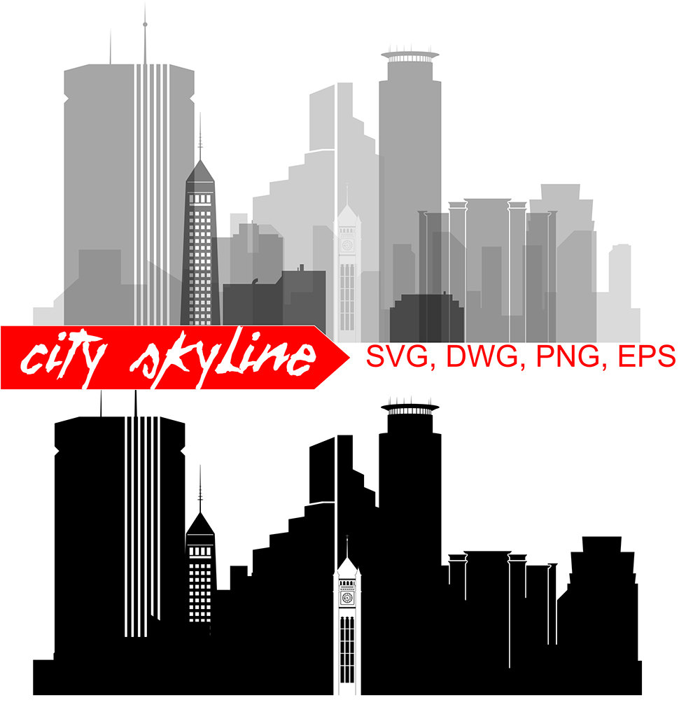 1000x1010 Minneapolis Svg Minneapolis City Vector Skyline Minneapolis