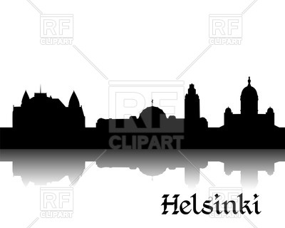 400x320 Silhouette Of Cityscape Of Helsinki