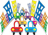 170x125 Clipart Of Busy Street K9251224