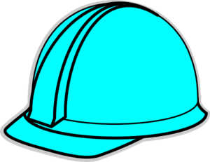 300x231 Turquoise Hard Hat Clip Art
