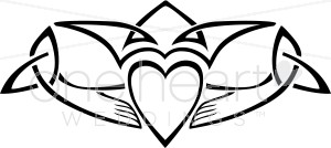 300x134 Celtic Claddagh Clipart Wedding Symbols