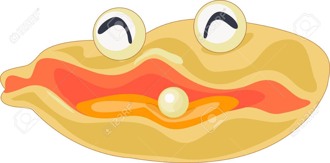 1300x644 A Clam Showing Off Its Pearl Royalty Free Cliparts, Vectors,