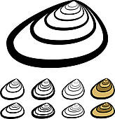 164x170 Clam Clip Art