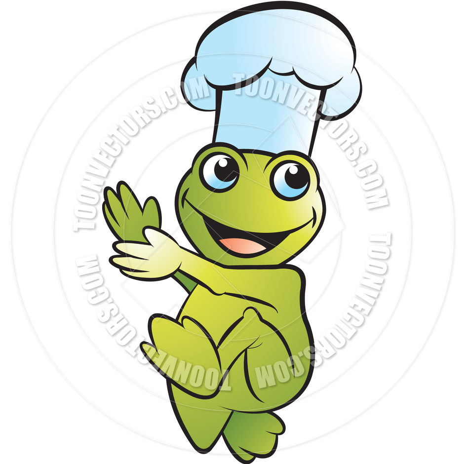 940x940 Happy Frog Clapping With Chef Hat Vector Illustration By Lal