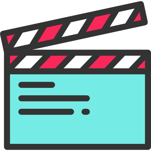 512x512 Cinema, Film, Movie, Clapboard, Clapperboard, Clapper
