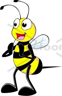 208x320 Happy Bee Clapping