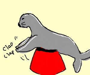 300x250 Seal Clipart Clap