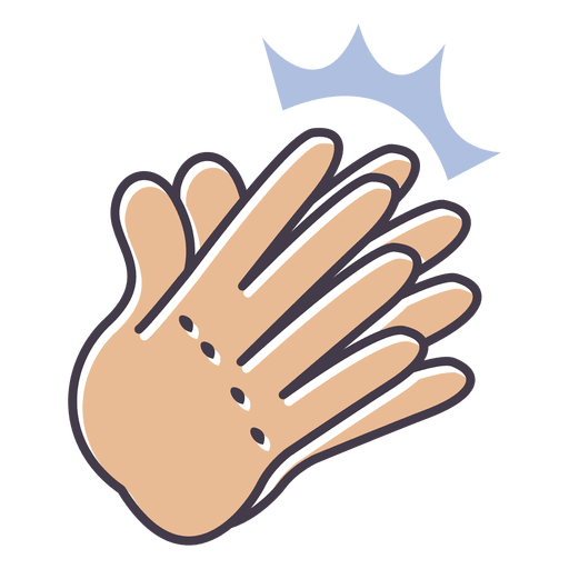 512x512 Clapping Hands Illustration