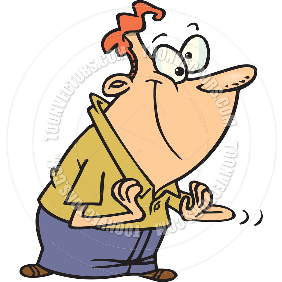 940x940 Cartoon Man Clapping By Ron Leishman Toon Vectors Eps