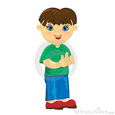400x400 Boy Clapping Clipart